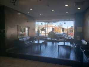 Lounge area next to dining at NuVegan in Washington