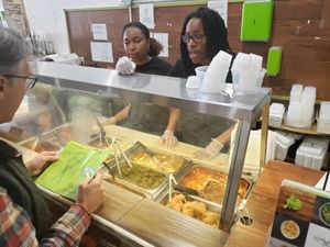 Entree case at NuVegan in Washington