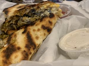 “Steak” quesadilla! at NuVegan in Washington