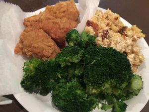 drummies Mac and cheez and broccoli  at NuVegan in Washington