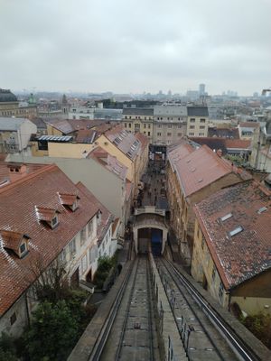 cable car, go-to place in central Zabreb at Barabrith in Donji Budacki