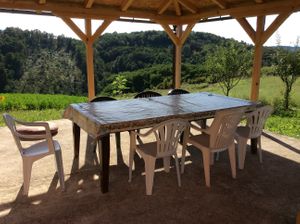 Our gazebo for outside dining and hanging out. at Barabrith in Donji Budacki