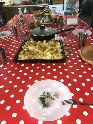 Croatian vegan food at Barabrith in Donji Budacki