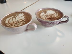 Vegan chocolate milk at Huset Kafé in Leknes