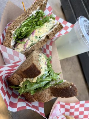 Chickpea salad sandwich   at The Trails Cafe in Los Angeles