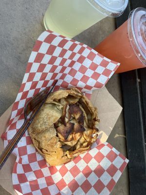 Apple galette and lemonade   at The Trails Cafe in Los Angeles