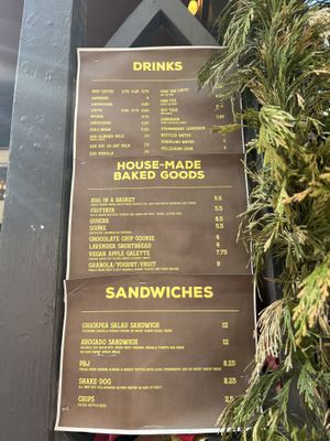 Menu   at The Trails Cafe in Los Angeles
