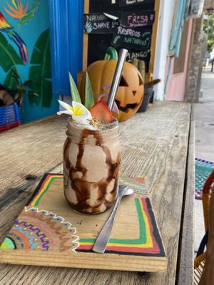 Tasty chocolate smoothie at Tropical Kitchen Cabo in Cabo San Lucas