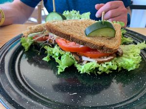 Portobello mushroom sandwich  at Tropical Kitchen Cabo in Cabo San Lucas