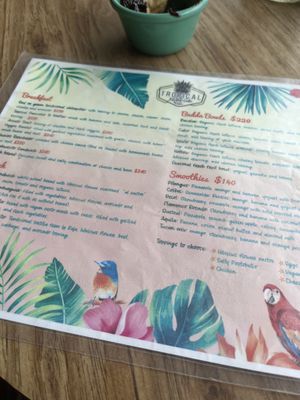 Menu  at Tropical Kitchen Cabo in Cabo San Lucas