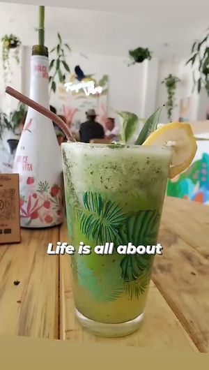 Aqua Fresca - Cucumber and Pineapple  at Tropical Kitchen Cabo in Cabo San Lucas