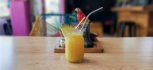 Mango water at Tropical Kitchen Cabo in Cabo San Lucas