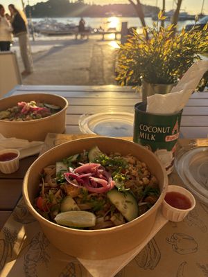 Vegan pad thai with tofu  at Wok.about  in Rovinj