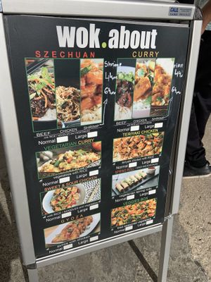 Menu 1 at Wok.about  in Rovinj