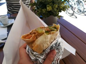 Veggie burrito at Wok.about  in Rovinj