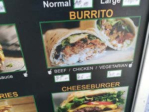 Vegetarian burrito 40 kn at Wok.about  in Rovinj