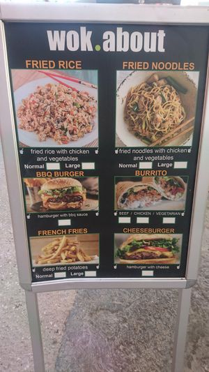 Menu at Wok.about  in Rovinj