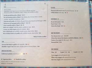 Menu 2 at Xiringuito Escribà in Barcelona