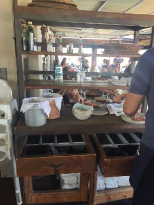 Inside  at Xiringuito Escribà in Barcelona