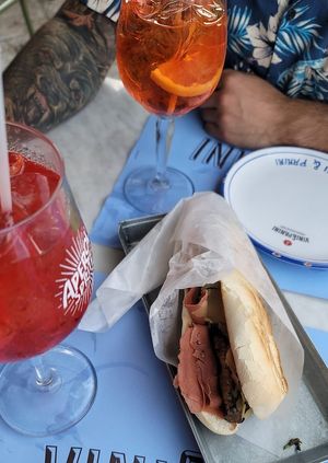 really Italian baguette in vegan form at Vini e Panini in Monopoli