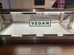 8 vegan ice cream flavors at Cream & Crepes Cafe in Richardson