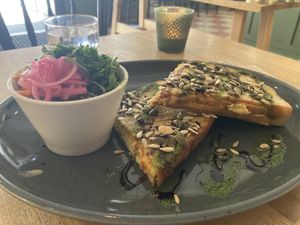 Vegan panini   at Rost Mat & Kaffe in Umea