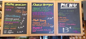 Menu at La Bouche'rit in Grenoble