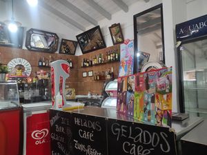 Inside at Barril Beach Cafe in Faro