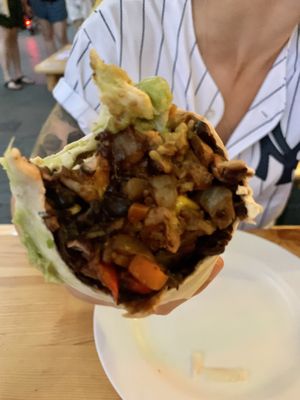 Mega burrito. It was sooo good that we didn’t even had the time to take the picture before our first bite!  at Dolores in Berlin