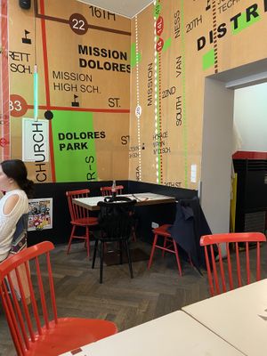 Seating area  at Dolores in Berlin