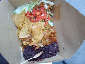 vegan friend at Dolores in Berlin