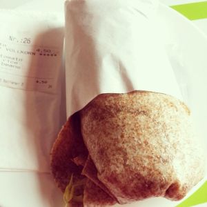 burrito with whole wheat wrap at Dolores in Berlin
