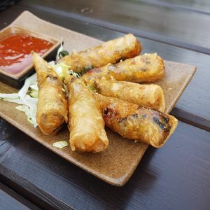 Spring rolls with sweet sour sauce at Nam Y in Berlin