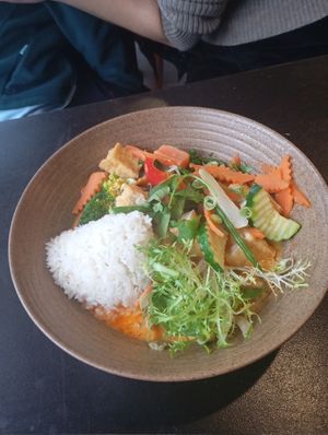 "Curry with Tofu and Rice" at Nam Y in Berlin