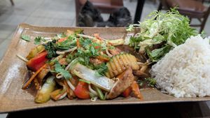 Braised tofu in umami sauce at Nam Y in Berlin