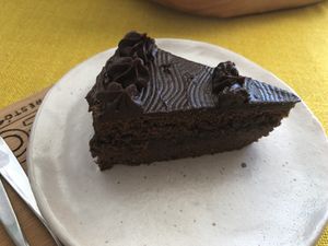 Chocolate cake - delicious!   at Eco Tienda Café in Asuncion