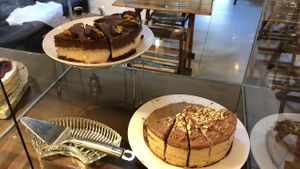 Sweetened with dates, filled with macadamias and coconut cream... seasonal fruits in the middle... Heaven! at Eco Tienda Café in Asuncion