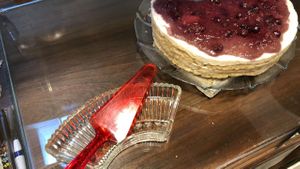 Blueberries jam with fermented oat dough ❤️🎂 at Eco Tienda Café in Asuncion