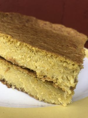 Chipa Guasu con choclo / maíz orgánico  at Eco Tienda Café in Asuncion