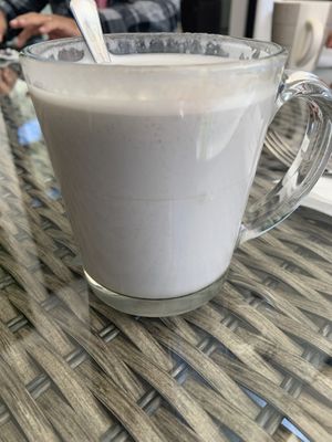 Taro latte  at Yoyu in Tlalnepantla