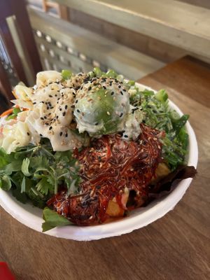 The Poke Bowl as Described in the review.  at Corner 11 Bowl and Wrap in Cleveland