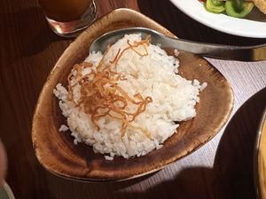Coconut rice   at Mingalaba in Burlingame