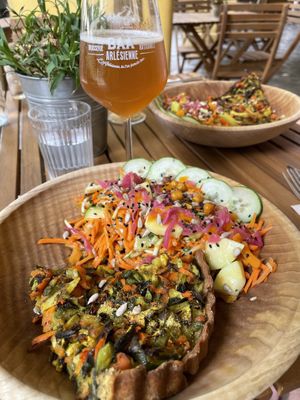 Tarte! Very delicious!!!  at Le VG D'Arles - La Cantine Végétale in Arles