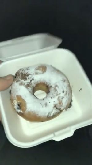 Chocolate vegan donut at Chök in Barcelona