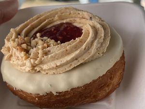 Cronut peanut butter and jam at Chök in Barcelona