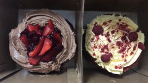 Nutella and strawberry and mango and raspberry  at Chök in Barcelona