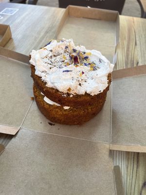 Carrot cakee  at Chök in Barcelona