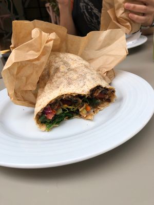 Vegan mushroom gyro at Umami in Crete