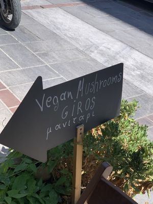 Outside sign knew what I wanted lol  at Umami in Crete
