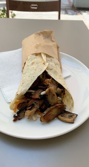 Mushroom Gyro  at Umami in Crete
